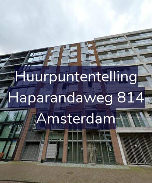 Foto gevel Huurpuntentelling voor Haparandaweg 814, Amsterdam