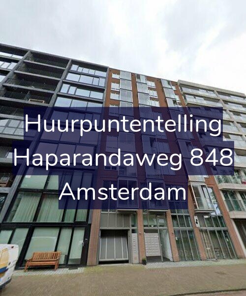 Foto gevel Huurpuntentelling voor Haparandaweg 848, Amsterdam