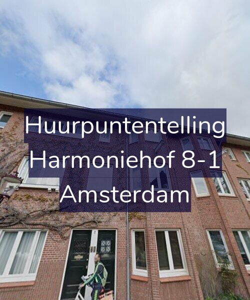 Foto gevel Huurpuntentelling voor Harmoniehof 8-1, Amsterdam