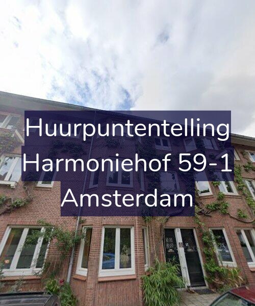 Foto gevel Huurpuntentelling voor Harmoniehof 59-1, Amsterdam