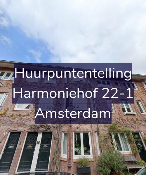 Foto gevel Huurpuntentelling voor Harmoniehof 22-1, Amsterdam