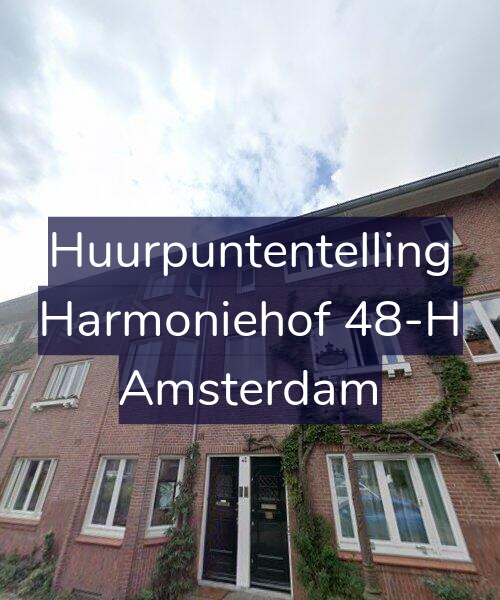 Foto gevel Huurpuntentelling voor Harmoniehof 48-H, Amsterdam