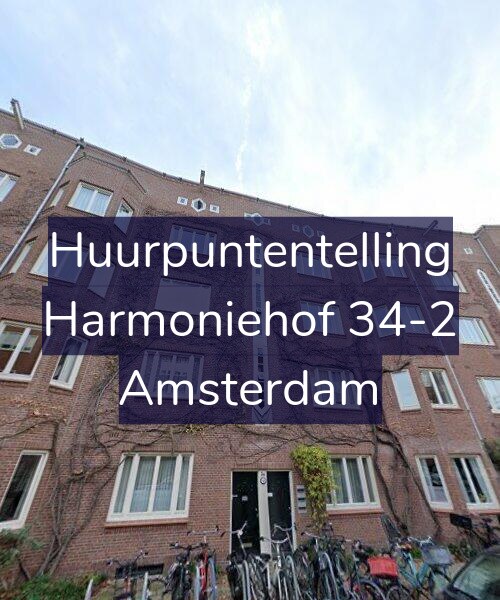 Foto gevel Huurpuntentelling voor Harmoniehof 34-2, Amsterdam