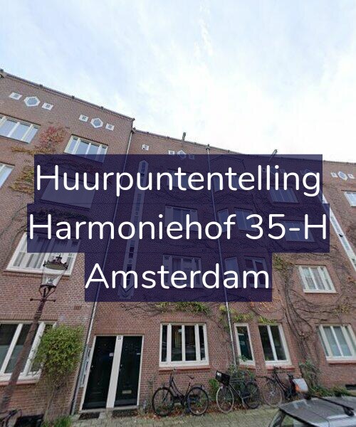 Foto gevel Huurpuntentelling voor Harmoniehof 35-H, Amsterdam
