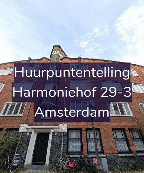 Foto gevel Huurpuntentelling voor Harmoniehof 29-3, Amsterdam