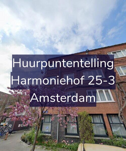 Foto gevel Huurpuntentelling voor Harmoniehof 25-3, Amsterdam