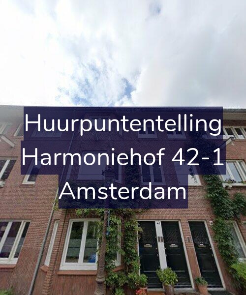 Foto gevel Huurpuntentelling voor Harmoniehof 42-1, Amsterdam