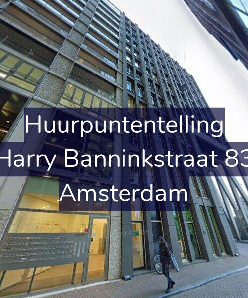 Foto gevel Huurpuntentelling voor Harry Banninkstraat 83, Amsterdam
