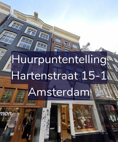 Foto gevel Huurpuntentelling voor Hartenstraat 15-1, Amsterdam