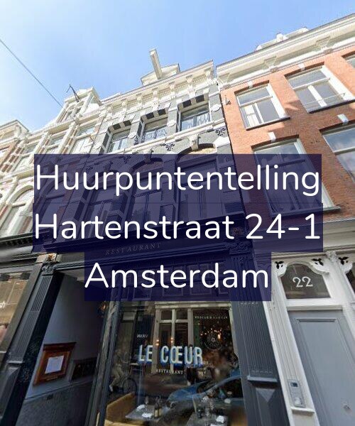 Foto gevel Huurpuntentelling voor Hartenstraat 24-1, Amsterdam