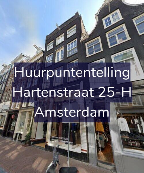 Foto gevel Huurpuntentelling voor Hartenstraat 25-H, Amsterdam