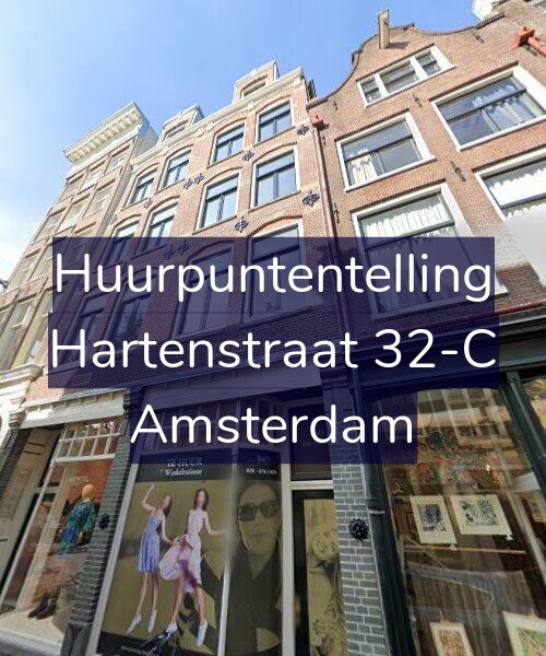 Foto gevel Huurpuntentelling voor Hartenstraat 32-C, Amsterdam