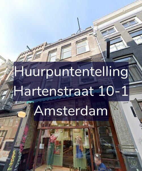 Foto gevel Huurpuntentelling voor Hartenstraat 10-1, Amsterdam