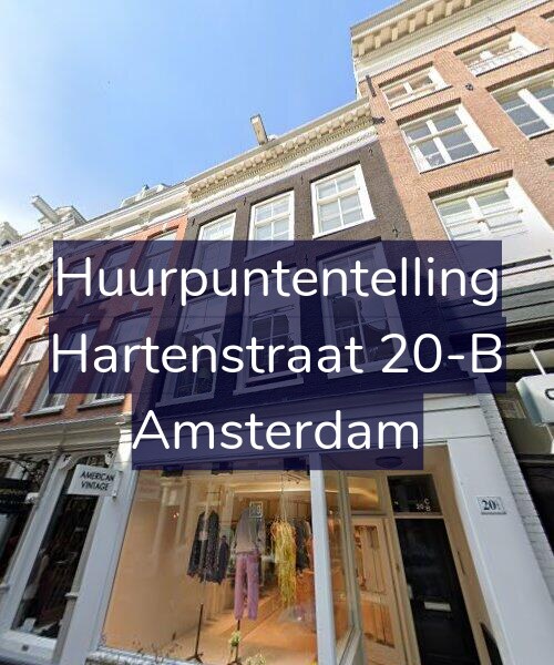 Foto gevel Huurpuntentelling voor Hartenstraat 20-B, Amsterdam