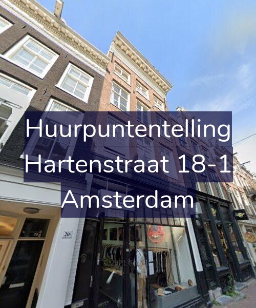 Foto gevel Huurpuntentelling voor Hartenstraat 18-1, Amsterdam