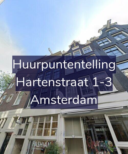 Foto gevel Huurpuntentelling voor Hartenstraat 1-3, Amsterdam