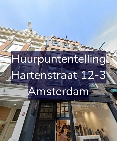Foto gevel Huurpuntentelling voor Hartenstraat 12-3, Amsterdam
