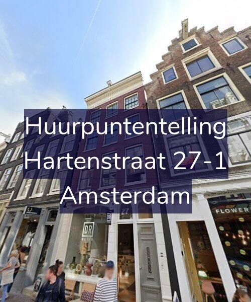 Foto gevel Huurpuntentelling voor Hartenstraat 27-1, Amsterdam