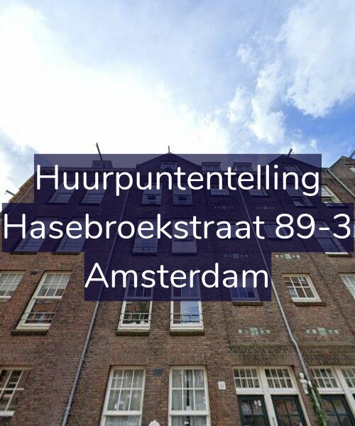Foto gevel Huurpuntentelling voor Hasebroekstraat 89-3, Amsterdam
