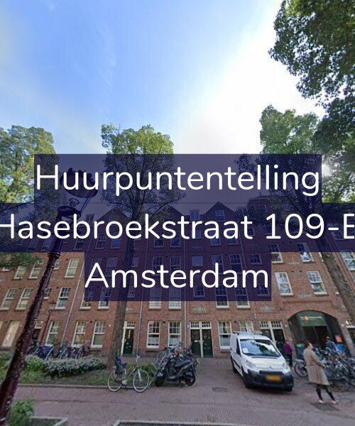 Foto gevel Huurpuntentelling voor Hasebroekstraat 109-B, Amsterdam