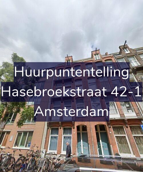Foto gevel Huurpuntentelling voor Hasebroekstraat 42-1, Amsterdam