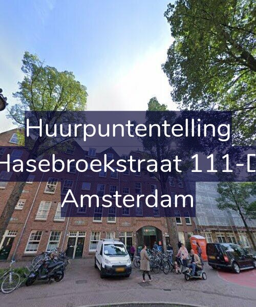 Foto gevel Huurpuntentelling voor Hasebroekstraat 111-D, Amsterdam