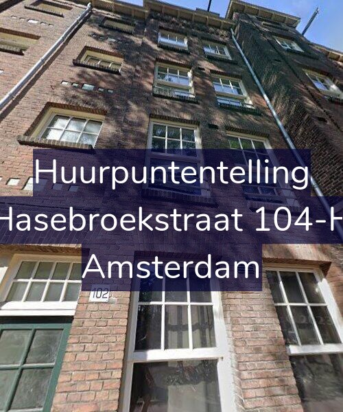 Foto gevel Huurpuntentelling voor Hasebroekstraat 104-H, Amsterdam
