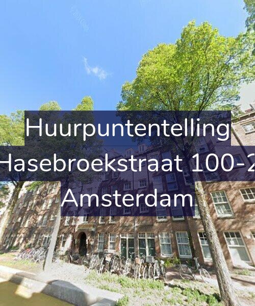 Foto gevel Huurpuntentelling voor Hasebroekstraat 100-2, Amsterdam