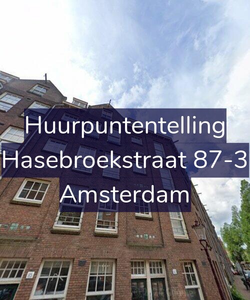 Foto gevel Huurpuntentelling voor Hasebroekstraat 87-3, Amsterdam