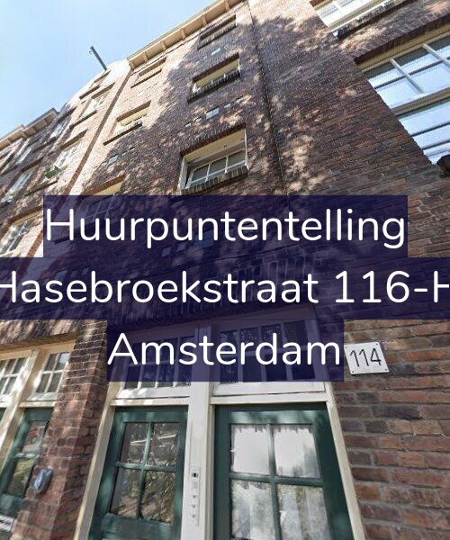 Foto gevel Huurpuntentelling voor Hasebroekstraat 116-H, Amsterdam