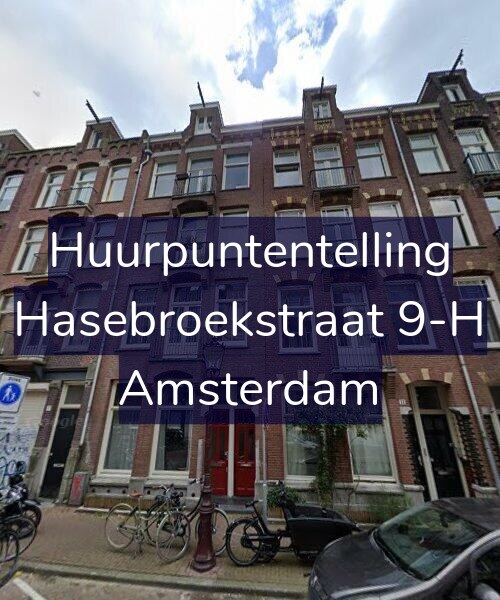 Foto gevel Huurpuntentelling voor Hasebroekstraat 9-H, Amsterdam