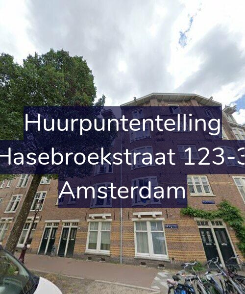Foto gevel Huurpuntentelling voor Hasebroekstraat 123-3, Amsterdam