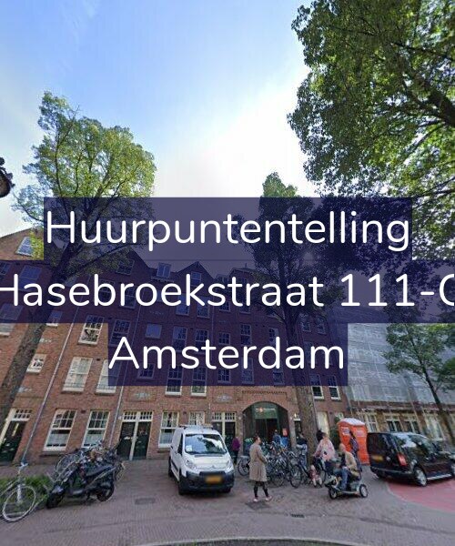 Foto gevel Huurpuntentelling voor Hasebroekstraat 111-C, Amsterdam