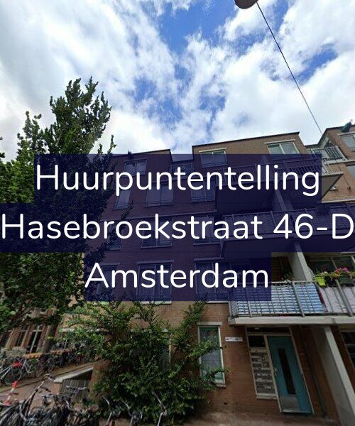 Foto gevel Huurpuntentelling voor Hasebroekstraat 46-D, Amsterdam