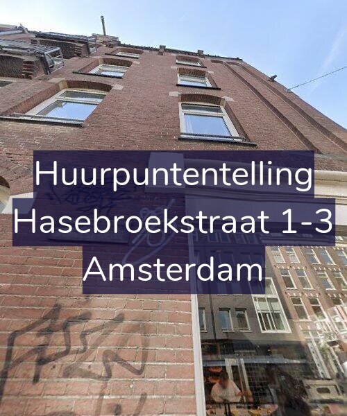 Foto gevel Huurpuntentelling voor Hasebroekstraat 1-3, Amsterdam