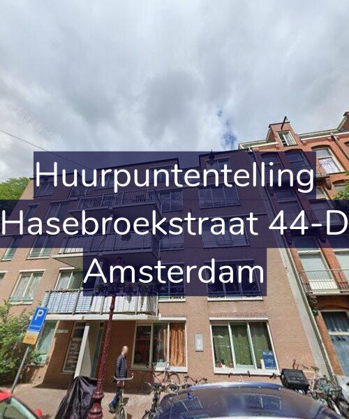 Foto gevel Huurpuntentelling voor Hasebroekstraat 44-D, Amsterdam