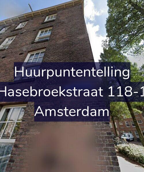 Foto gevel Huurpuntentelling voor Hasebroekstraat 118-1, Amsterdam