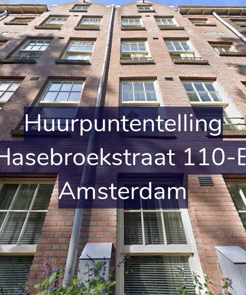 Foto gevel Huurpuntentelling voor Hasebroekstraat 110-B, Amsterdam