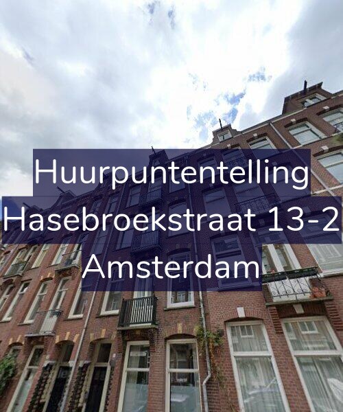 Foto gevel Huurpuntentelling voor Hasebroekstraat 13-2, Amsterdam