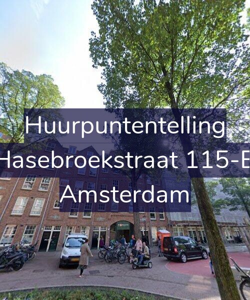 Foto gevel Huurpuntentelling voor Hasebroekstraat 115-B, Amsterdam