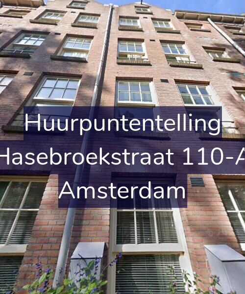 Foto gevel Huurpuntentelling voor Hasebroekstraat 110-A, Amsterdam