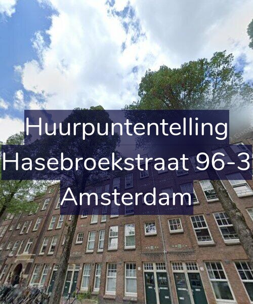 Foto gevel Huurpuntentelling voor Hasebroekstraat 96-3, Amsterdam