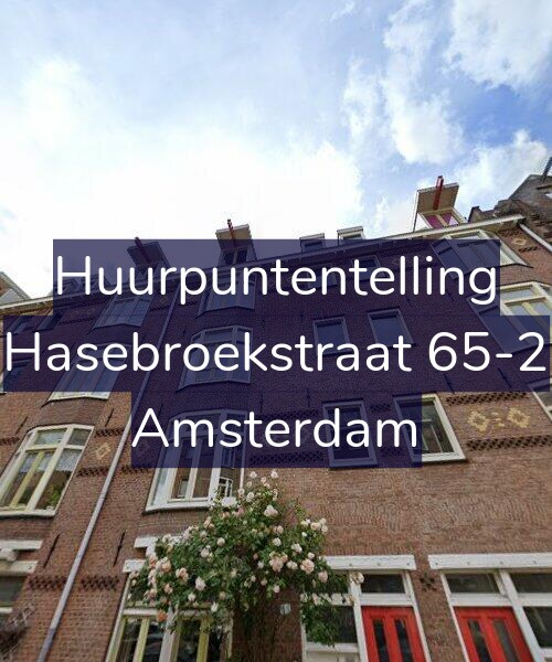 Foto gevel Huurpuntentelling voor Hasebroekstraat 65-2, Amsterdam