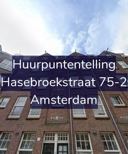 Foto gevel Huurpuntentelling voor Hasebroekstraat 75-2, Amsterdam