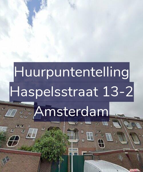 Foto gevel Huurpuntentelling voor Haspelsstraat 13-2, Amsterdam