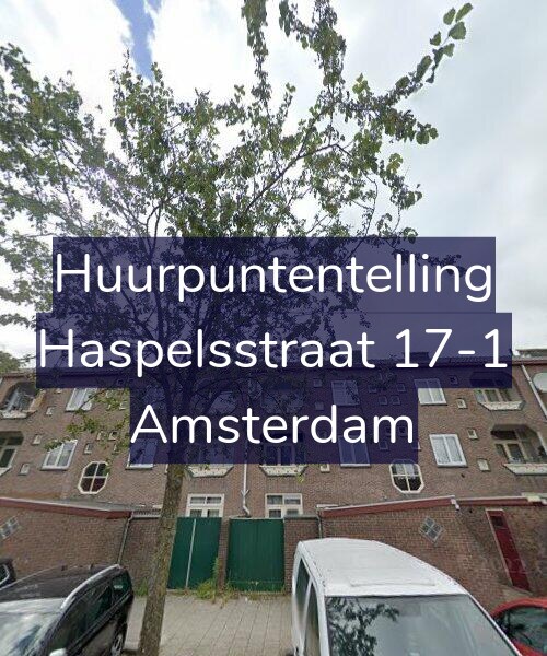 Foto gevel Huurpuntentelling voor Haspelsstraat 17-1, Amsterdam
