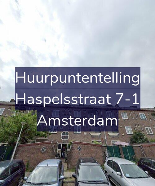 Foto gevel Huurpuntentelling voor Haspelsstraat 7-1, Amsterdam