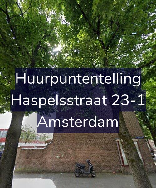 Foto gevel Huurpuntentelling voor Haspelsstraat 23-1, Amsterdam