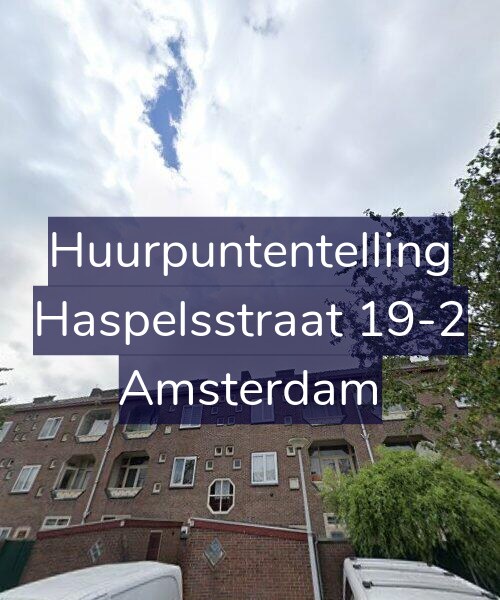 Foto gevel Huurpuntentelling voor Haspelsstraat 19-2, Amsterdam