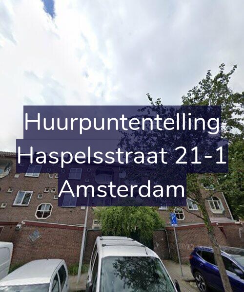 Foto gevel Huurpuntentelling voor Haspelsstraat 21-1, Amsterdam